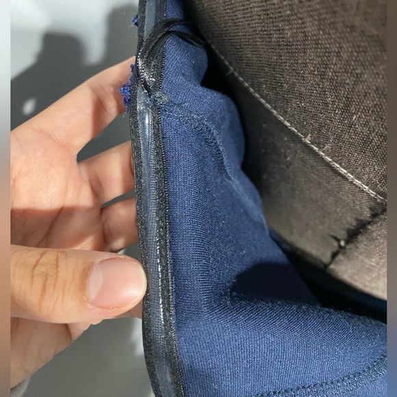 Aqua peplum dress, lace detail - Picture 6 of 13